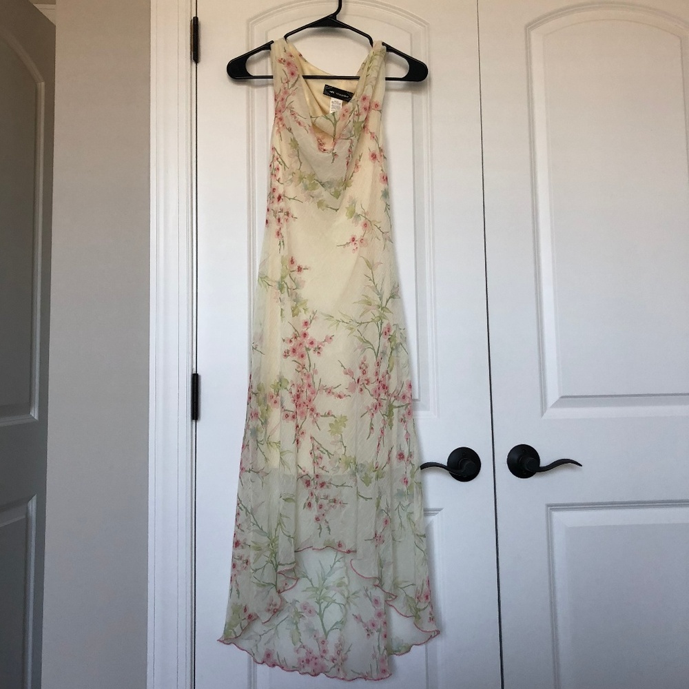 Long Floral Derby Dress Hi-Lo - NWOT
